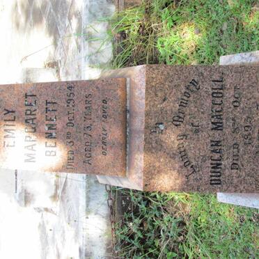 BENNETT Emily Margaret -1954 :: MACCOLL Duncan -1893