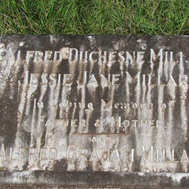MILLAR Alfred Duchesne :: MILLAR  Jessie Jane :: MILLAR Alfred Graham