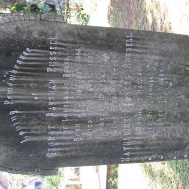 RUSSELL Katherine Frances 1863-1887 :: RUSSELL George Barsham 1866-1881