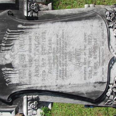 TAYLOR Alfred John -1915 &amp; Annie -1927