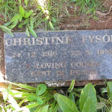 TYSON Christine 1910-1998