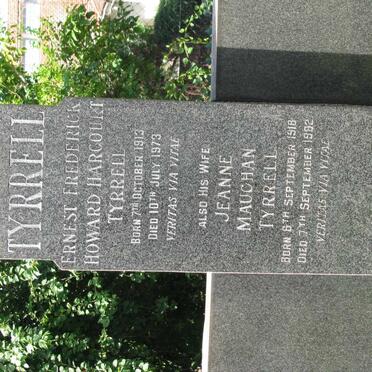 TYRRELL Ernest Frederick Howard Harcourt 1913-1973 &amp; Jeanne Mauchan 1918-1982