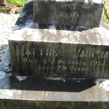 VAUGHAN Matthew -1922