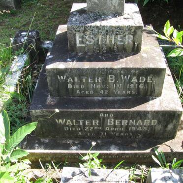 WADE Walter Bernard -1945 &amp; Esther -1916