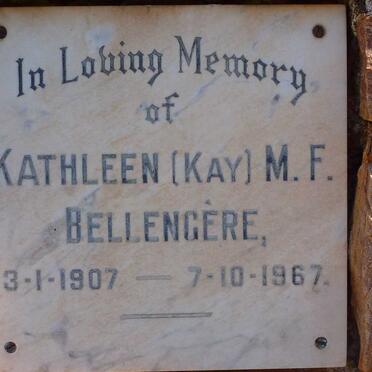 BELLENGERE Kathleen M.F. 1907-1967