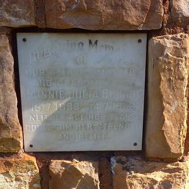 BISHOP Minnie Julia 1888-1982