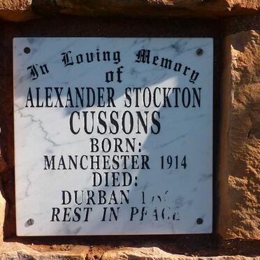 CUSSONS Alexander Stockton 1914-?