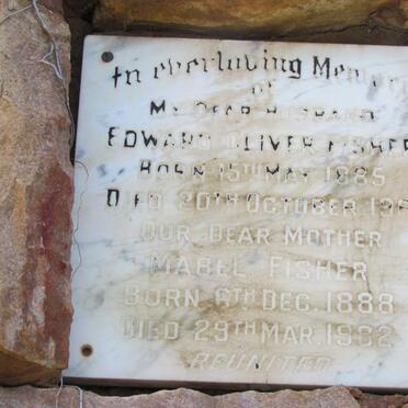 FISHER Edward Oliver 1885-1961 &amp; Mabel 1888-1982