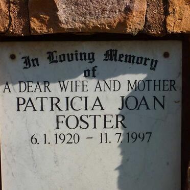 FOSTER Patricia Joan 1920-1997