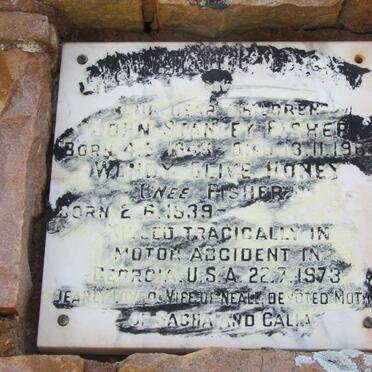 FISHER John Stanley 1945-1964 :: HONEY Wendy Olive nee FISHER 1939-1973