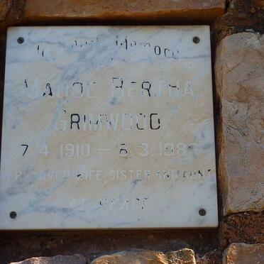 GRIMWOOD Maude Bertha 1910-1983