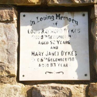 OYKES Louis Raymond -1950 &amp; Mary Janet -198?