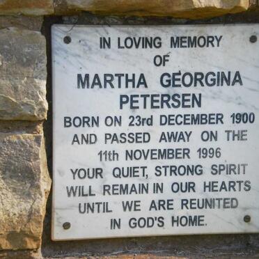 PETERSEN Martha Georgina -1900-1996