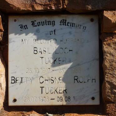 TUCKER Basil Loch 1917-1988 &amp; Betty Chisnell Rolph 1926-1998