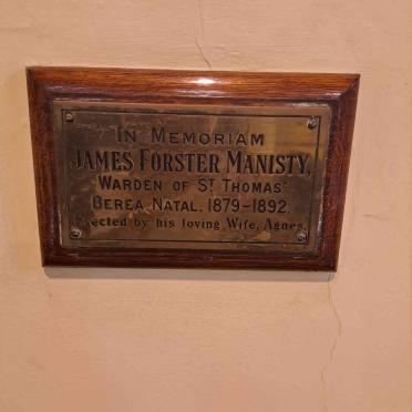 MANISTY James Forster 