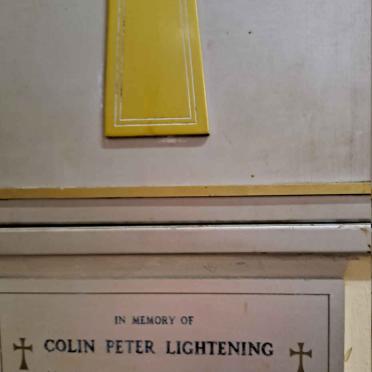 LIGHTENING Colin Peter 1948-1977