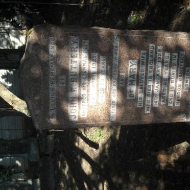 BUTTERY John R. -1922 &amp; Mary -1928