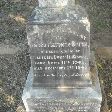 BURNE Doreen Marjorie 1905-1909 :: GIRCHESTONE Doris Eileen 1893-1960