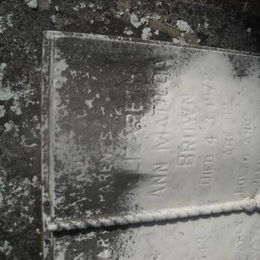 BROWN William Martinus -1943 &amp; Elizabeth Ann Matilda -1972