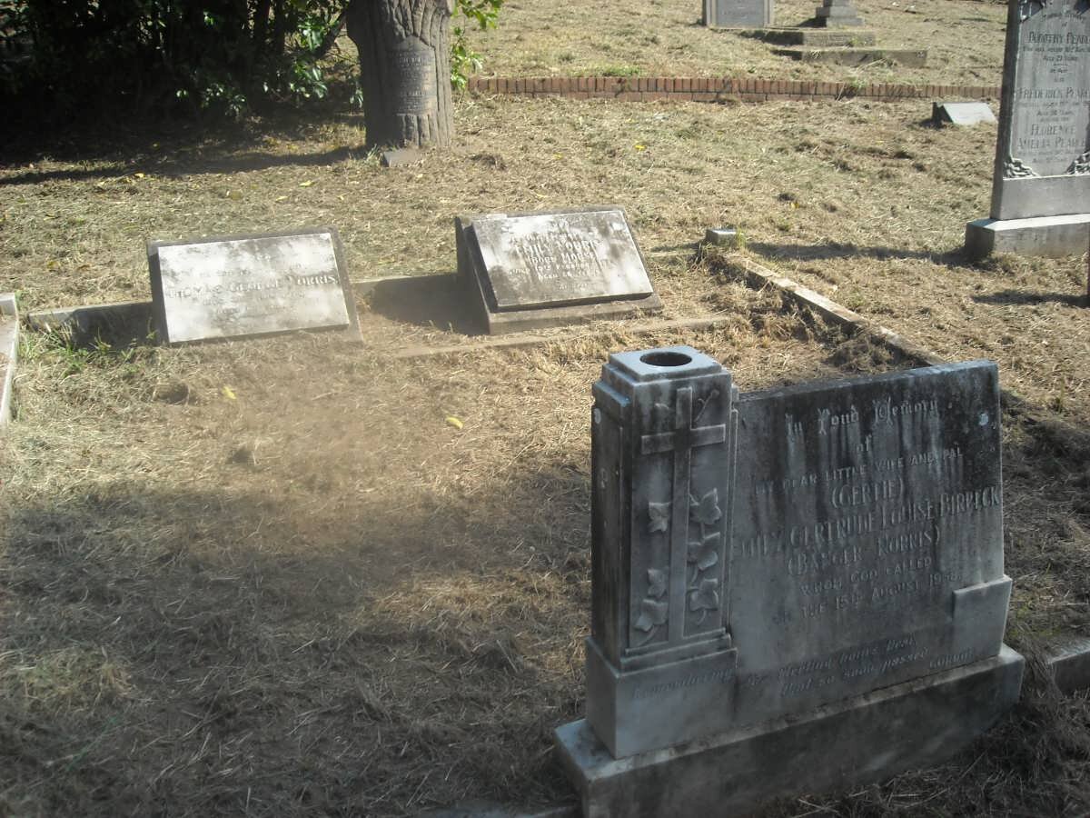 BIRBECK Emily Gertrude Louise nee BANGER-NORRIS -1938 :: NORRIS Emily nee MORSE -1940 :: NORRIS Thomas George -1927