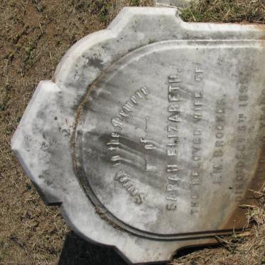 BROOKES Sarah Elizabeth -1899