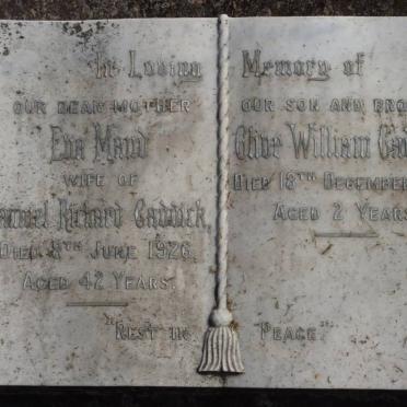 CADDICK Ena Maud -1926 :: CADDICK Cline William -1916