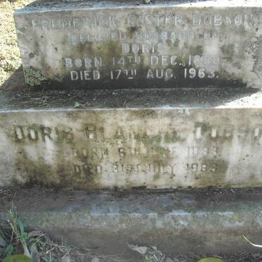 DOBSON Frederick Lyster 1880-1963 &amp; Doris Blanche 1893-1983