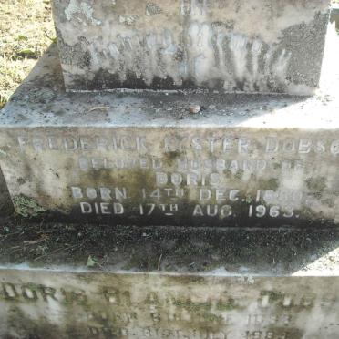 DOBSON Frederick Lyster 1880-1963 &amp; Doris Blanche 1893-1983 