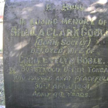 GOBLE Sheila Clark nee SCULLY -1941 