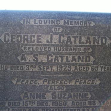 GATLAND George J. -1929 &amp; Anne Suzanne -1950 :: Herbert Sydney -1950 