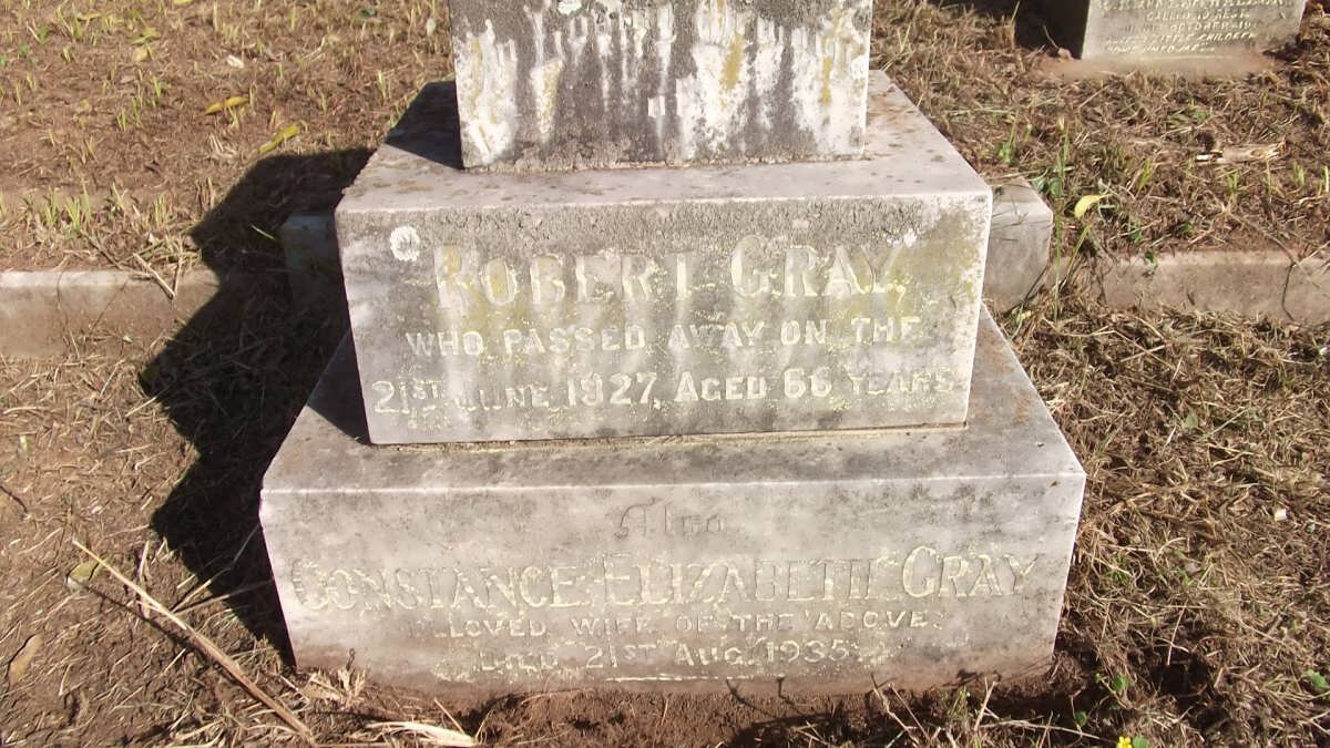 GRAY Robert -1927 &amp; Constance Elizabeth -1935