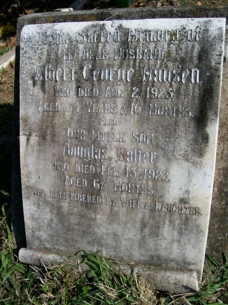 HANSEN Albert George -1925 :: HANSEN Douglas Walter -1922