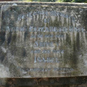 HALL Annie Elizabeth :: HALL Sidney &amp; Isabel