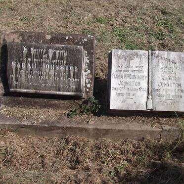 JOHNSTON James -1967 &amp; Flora McConachy -1963 :: JOHNSTON Sarah -1926