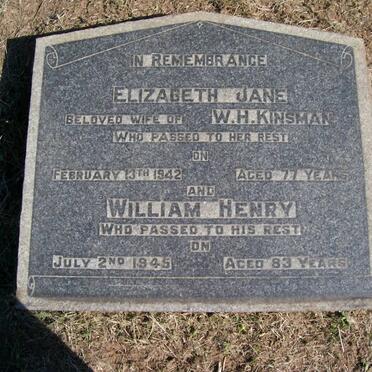 KINSMAN Clarence 1894-1980 &amp; Emily Ada MENZIES :: KINSMAN Catherine Doris 1899 :: KINSMAN William Henry -1899