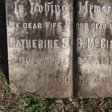McGILVARY Catherine S.B. -1924