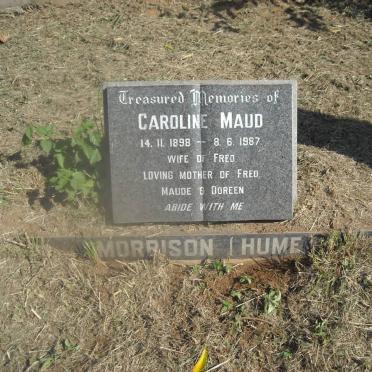MORRISON Caroline Maud nee HUME 1898-1987