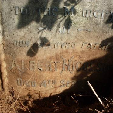 NICOLSON Albert -1935 &amp; Sarah Frances -1935 