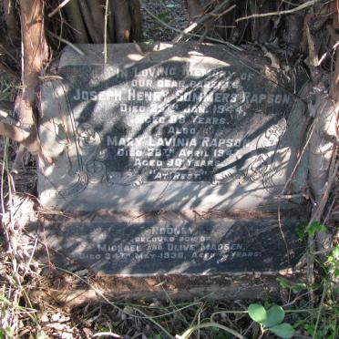 RAPSON Joseph Henry Sommers -1944 &amp; Mary Lavinia -1947 :: MADSEN Rodney -1936 