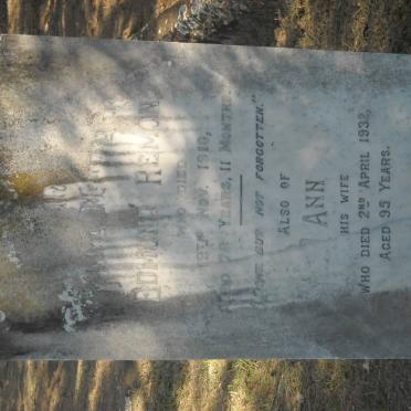 REMON Edmund -1910 &amp; Ann -1932 