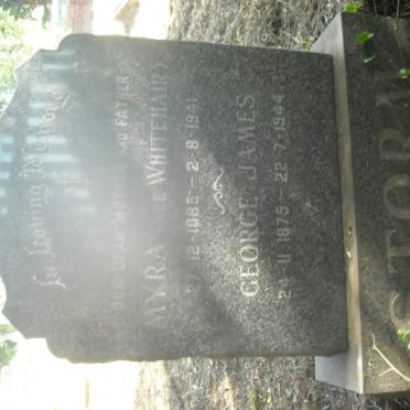 STORM James George 1875-1944 &amp; Myra WHITEHAIR 1885-1941 