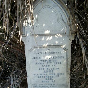 WOLFENDEN John -1866 &amp; Anne -1890