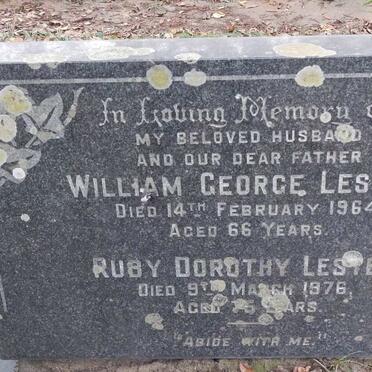 LESTER William George -1964 &amp; Ruby Dorothy -1976