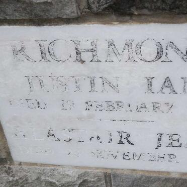 RICHMOND Justin Ian -1984 :: RICHMOND Alastair Jean -1998