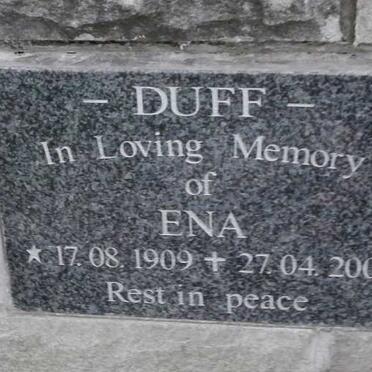 DUFF Ena 1909-2000