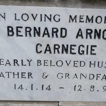 CARNEGIE Bernard Arnold 1914-1996