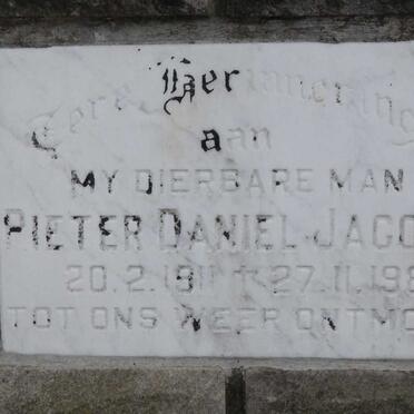 JACOBS Pieter Daniel 1911-1989