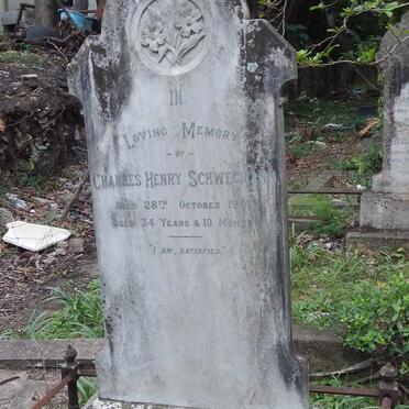 SCHWEGMANN Charles Henry -1909