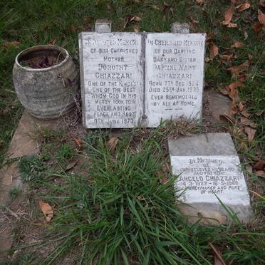 CHIAZZARI Angelo 1922-1988 &amp; Dorothy -1973 :: CHIAZZARI Daphne Mary 1924-1935