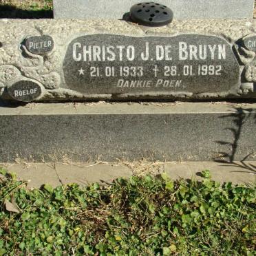 BRUYN Christo J., de 1933-1992